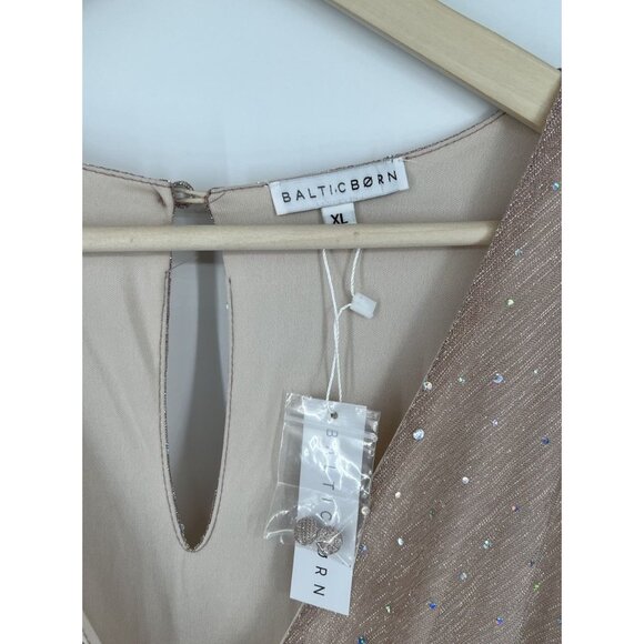 NEW Baltic Born Abigail Sparkle Gown in Champagne Size XL Maxi Formal - Picture 4 of 8